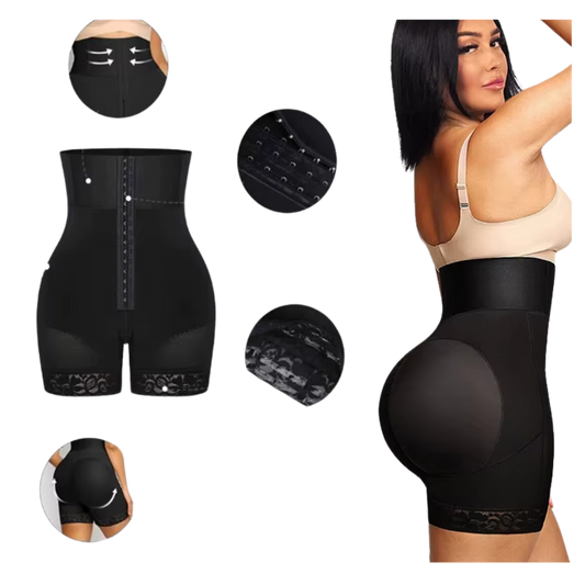 High Waist 3 Row Butt Lifting Shorts BBL