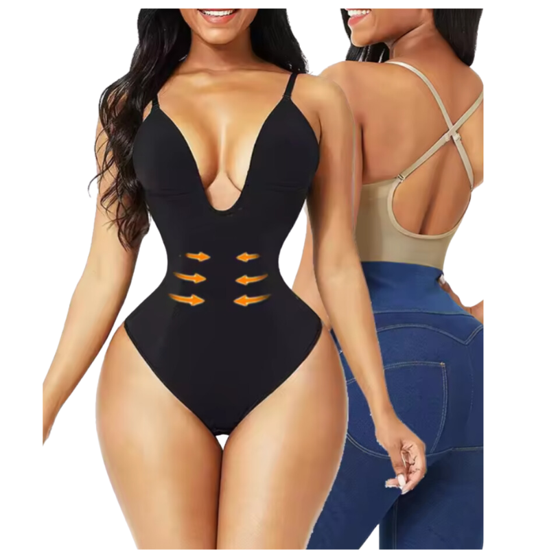 Backless Body Shaper Thong Waist Cincher
