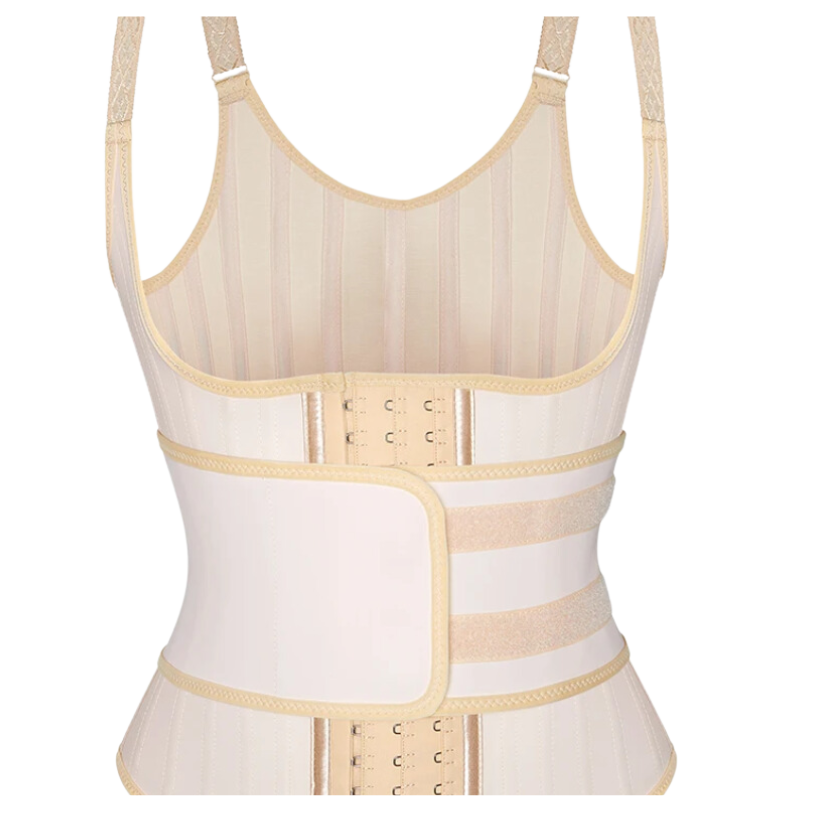 Latex Vest Corset Shaper with Belt