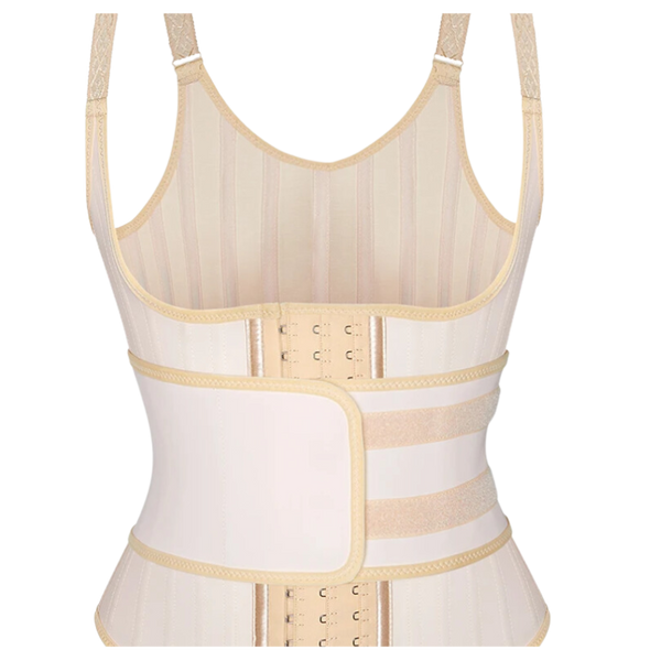 Latex Vest Corset Shaper with Belt
