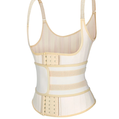 Latex Vest Corset Shaper with Belt