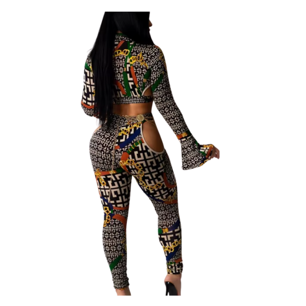 2 Piece Night Out Greek Key Set Women