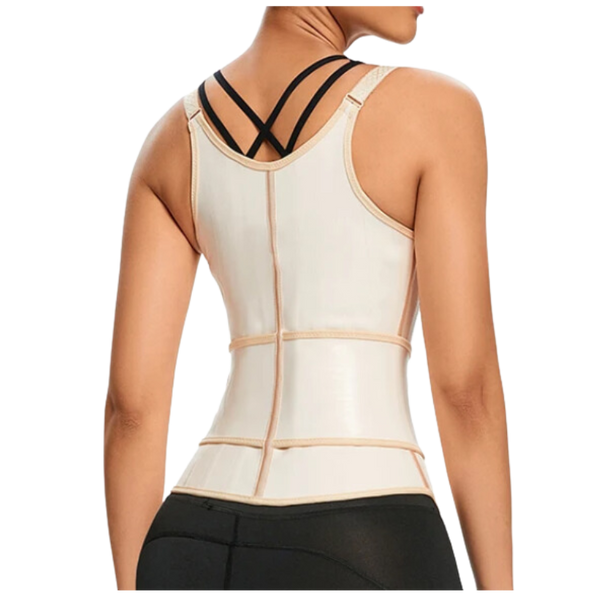 Latex Vest Corset Shaper with Belt